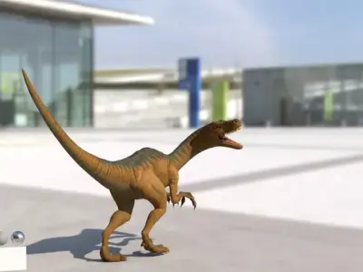 small dinosaur  Low-poly 3D model