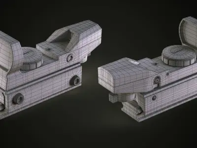 Red Dot reflex and Vortex Venom 3D model