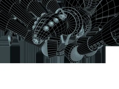 Spider robot 3D model