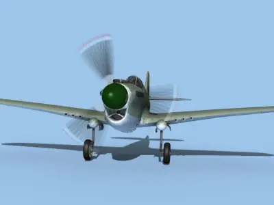 Curtiss P-40N Tomahawk Brazil 3D model