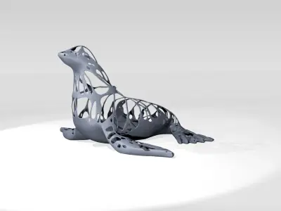 Seal Dust Voronoi 3D model