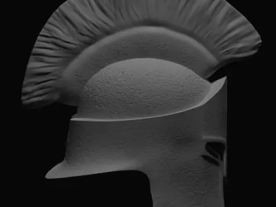 Spartan helmet 3D model 2