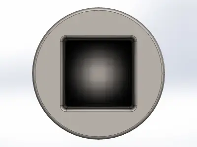 Soquete Curto Allen Short Socket 7-32 Pol 3D model