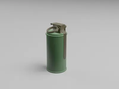 3D Smoke Grenade Military Model  Low-poly 3D model