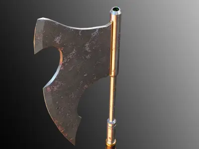 Executioners Axe Low-poly 3D model