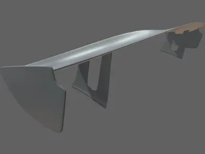 Car Spoiler 08 Low-poly 3D model