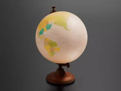 desk globe 06 3D print model