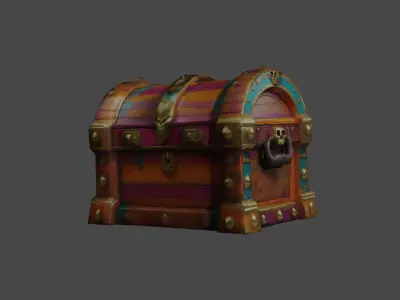 Shine Goddes Chest Free low-poly 3D model