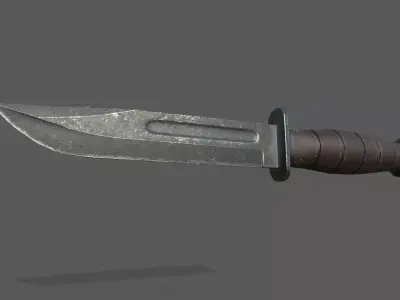 KABAR knife Low-poly 3D model