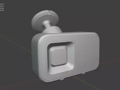 Garmin Dash Camera 3D Model Realistic Car Dashcam Asset Low-poly 3D model