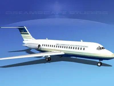 Doulgas DC-9-20 Air Charter Intl 3D model