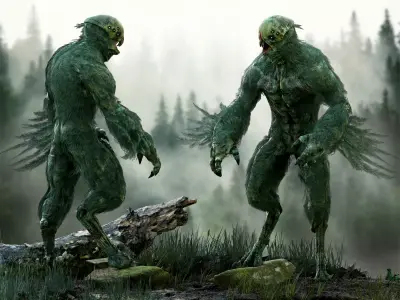 Forest Beast Low-poly 3D model