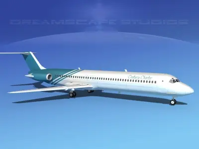 Douglas DC-9-50 Century Airlines 3D model
