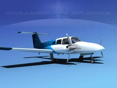 Piper PA-44-180 Seminole V12 3D model