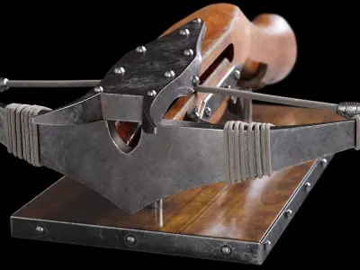 Witcher Crossbow Low-poly 3D model