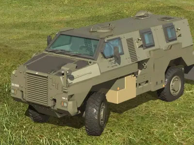 JGSDF MRAP Bushmaster 3D model