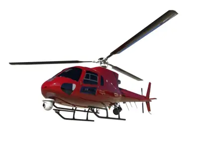 News Helicopter 3D model