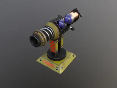 A set of defense towers Ready to be loaded into the game engine Low-poly 3D model