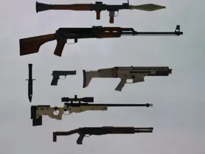 Weapon Pack 1 3D model