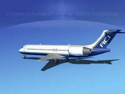 Boeing 717-200 Air Charter Intl 3D model