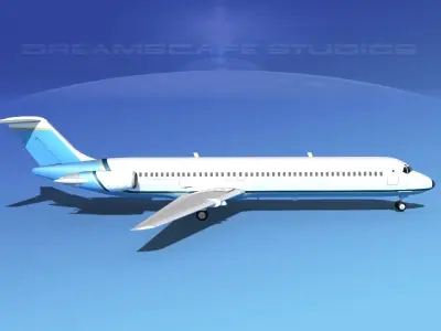 Douglas DC-9-50 Executive 3 3D model