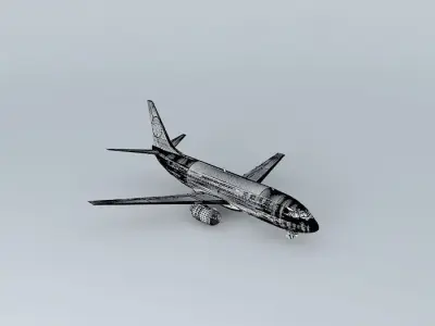 OLD Shenzhen Airlines Boeing 737 300 Free 3D model