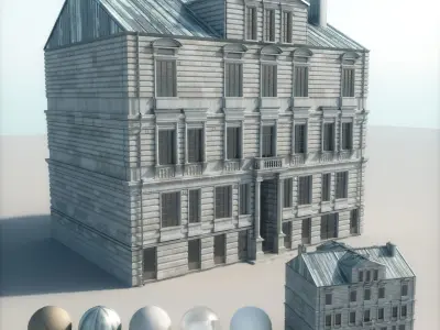 Old appartment building 1700s A 3D model