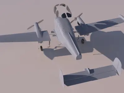 Airplane L-200 Morava for 3Dprint 3D print model