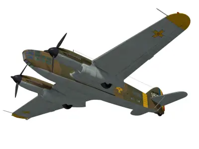 Savoia-Marchetti SM79 JIS Sparviero 3D model
