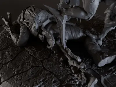 DEATH OF ASTRONAUT 3D print model
