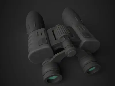 military binoculars - unity asset Low-poly 3D model