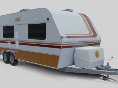 Karmann Ghia Kc - Interior Low-poly 3D model