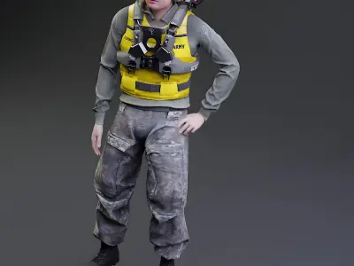 Combat Engineer Free 3D model
