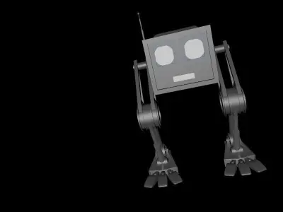 Mini Robot 3D model 2