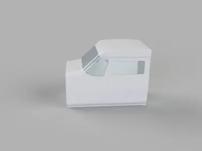 Cessna flight simulator cockpit 3D model