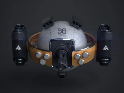 OBLIVION Sphere Drone 10 texture sets Low-poly 3D model