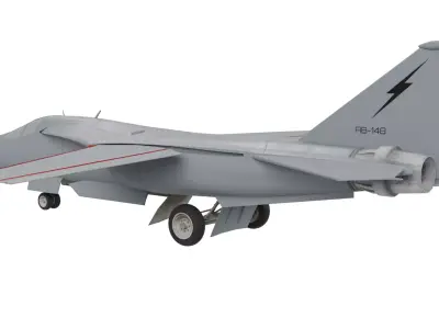 F-111 Aardvark strategic bomber 3D model