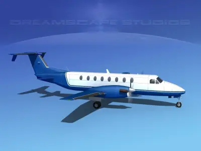 Beechcraft B1900C V07 3D model