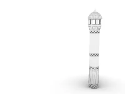 Minaret mosque 3D model