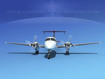 Beechcraft B1900C V09 3D model