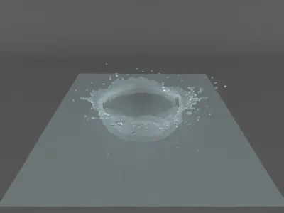 Splash 01 3D model