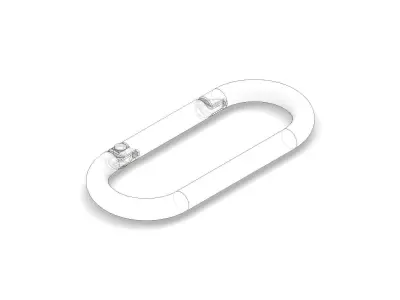 Carabiner 1 model as prop for 3D rendering 3D model