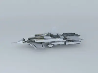 Spaceship fighter jet Free 3D model