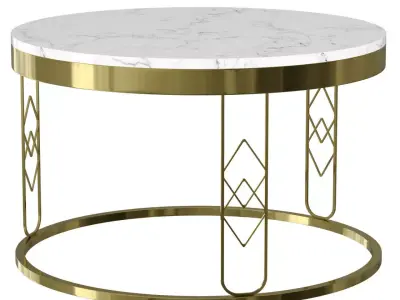 Modern Round Coffee Table Free 3D model purchase
