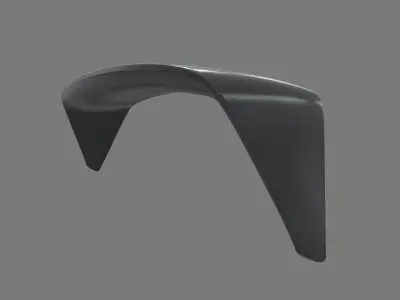 Car Spoiler 016 Low-poly 3D model