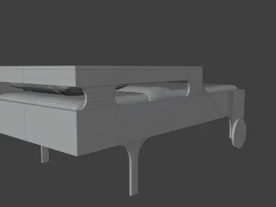 kid bed  furniture Free 3D model