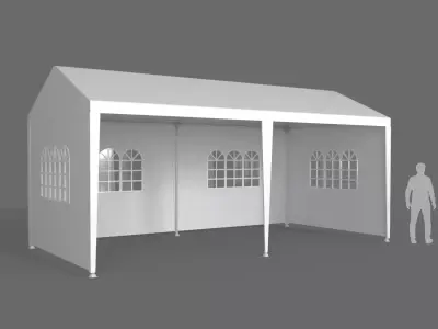 Event Tent 6x3 Meters 3D model