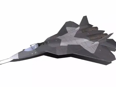 Sukhoi Su-57 Low-Poly Low-poly 3D model