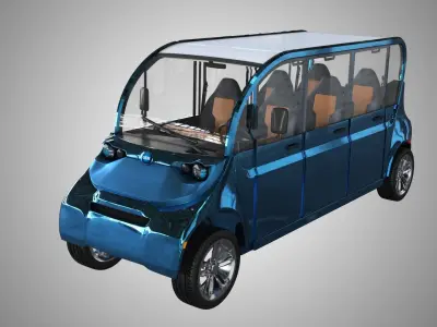 Polaris GEM Electric car 3D model