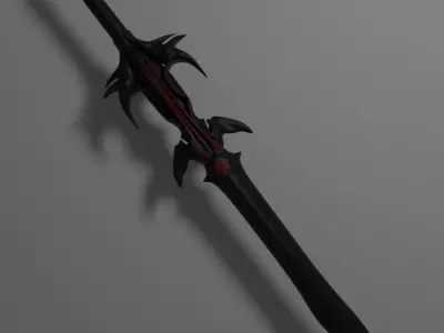 Dragon Blood Sword Free low-poly 3D model